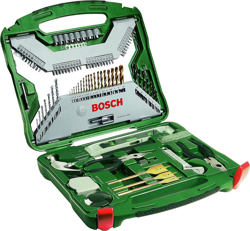 Bosch Accessories Bosch 103tlg. X-Line Titanium Bohrer und Schrauber Set (Holz, Stein und Metall, Zu