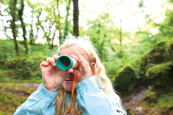 Hape Nature Fun verstellbares Teleskop zum Entdecken aus Bambus und pflanzlichem Kunststoff, ab 3 Ja