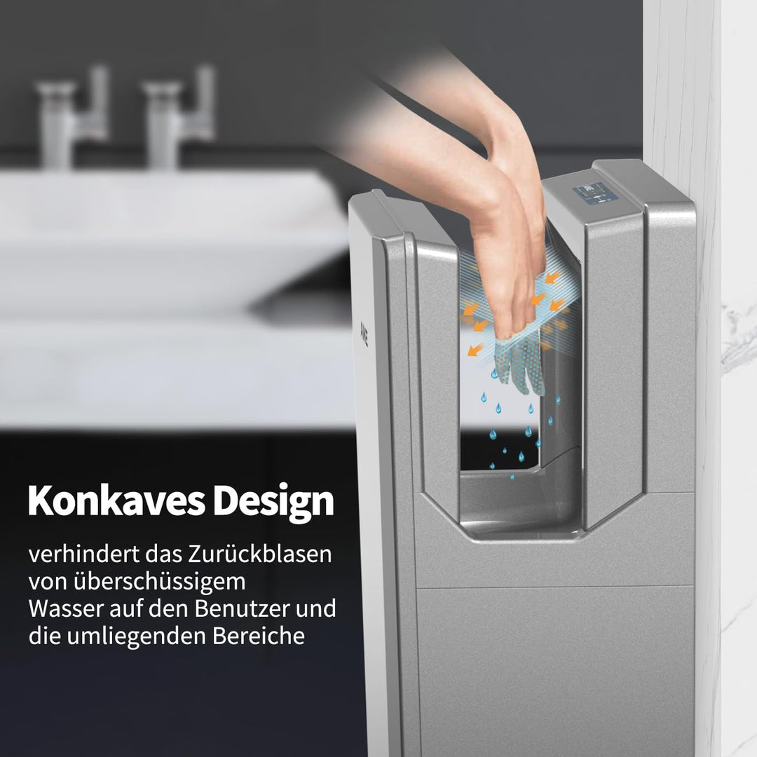 AIKE Neuer Händetrockner mit HEPA-Filter, 1850W Powerful Händetrockner Elektrisch, Doppelseitiger sc