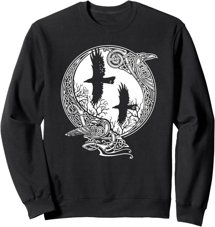 Odins Raben der Nordische Mythologie - Hugin und Munin Sweatshirt