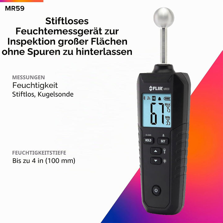 FLIR MR59 Ball Probe Moisture Meter with Bluetooth, MR59