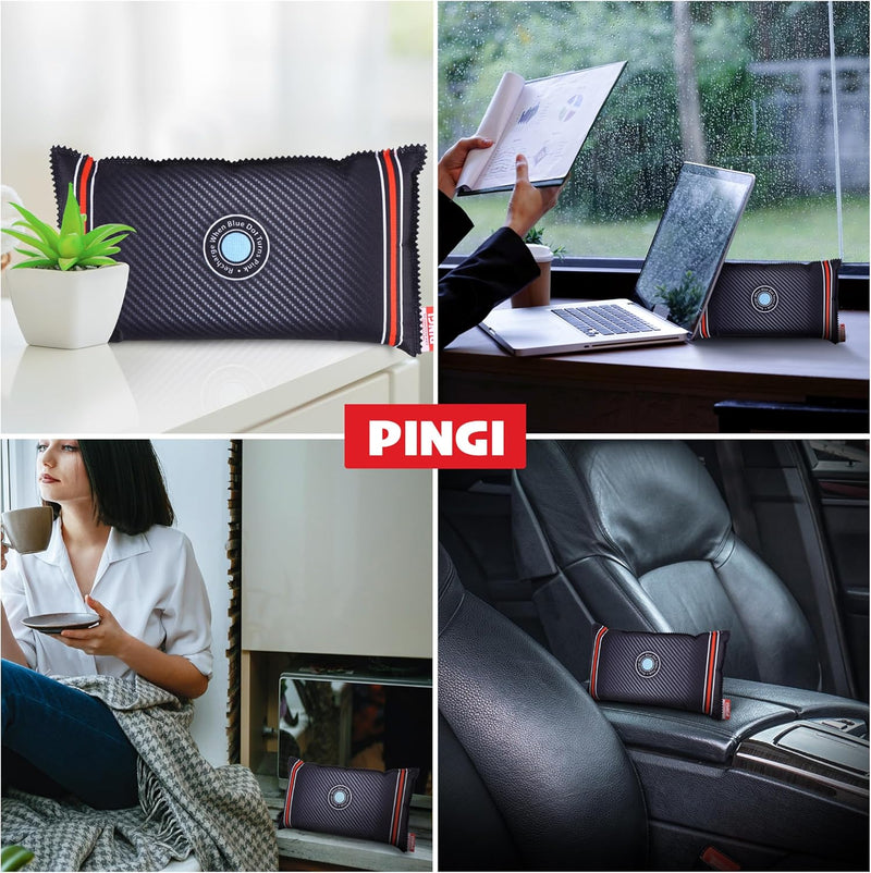 PINGI Auto Luftentfeuchter Tasche 1000g | Absorbiert Feuchtigkeit, Feuchtigkeit & Kondensation an Wi