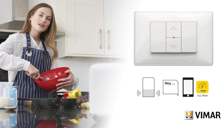 Vimar 14594 Plana Wireless VIEW Relaisausgang für Rollläden mit schwenkbaren Lamellen und Fernbedien
