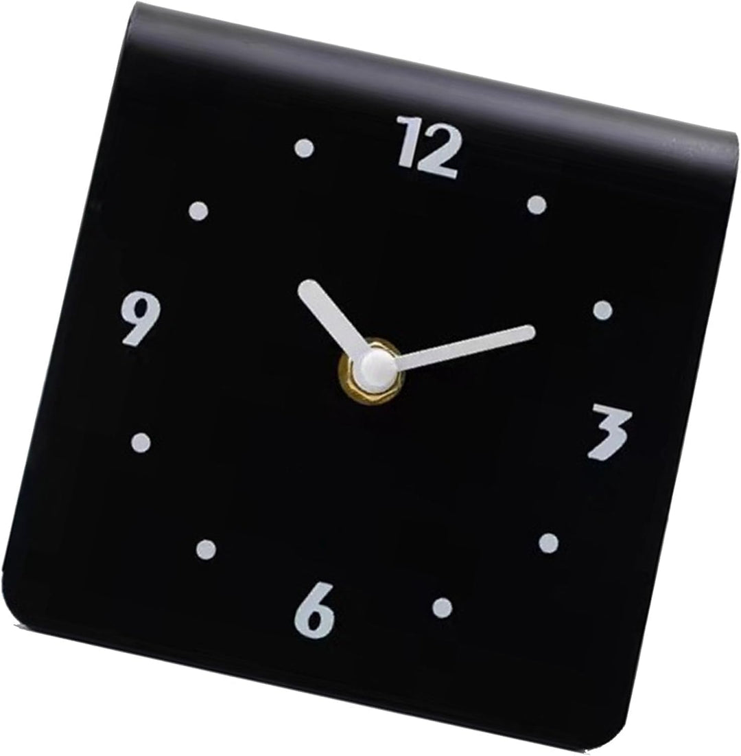 BAOFUYA Moderne Tischuhr, Leises Uhrwerk, Mini Analog Regal, Tisch Kaminuhr für Schlafzimmer, Nachtt