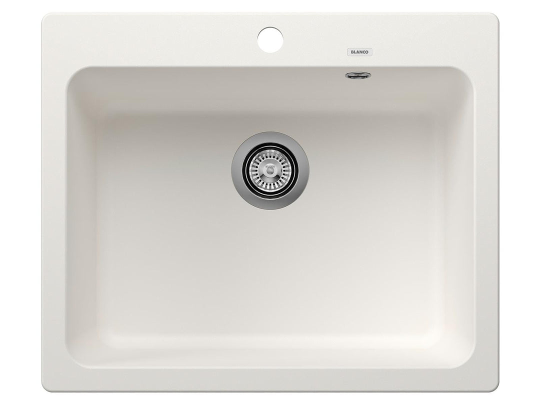 BLANCO NAYA 6 | SILGRANIT weiss | Einbauart: Einbau von Oben | ohne Ablauffernbedienung | 60er Unter