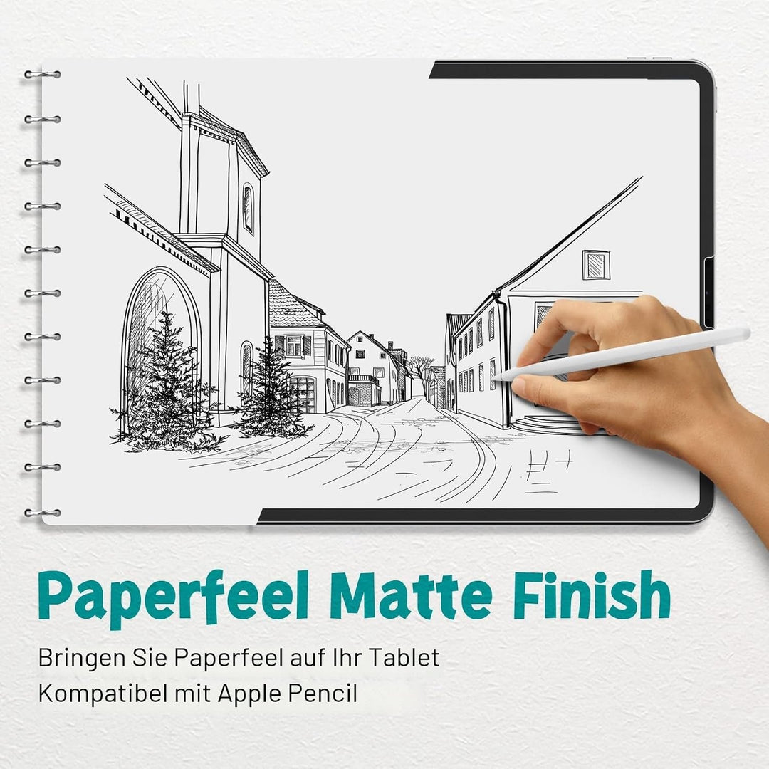 PAPERFEEL [2 Stück] Folie für iPad 9./8./7. Generation 2021 2020 2019 Schutzfolie, Matter Displaysch