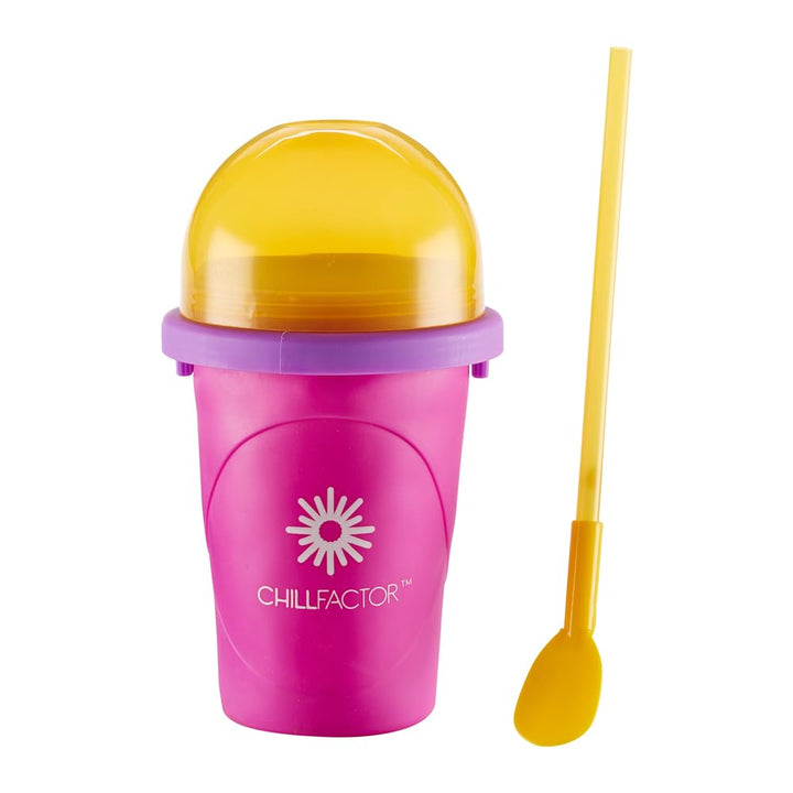 BANDAI CHILLFACTOR CO07954 Küchenspielzeug, Slush-Maschine mit wiederverwendbarem Becher und Strohha