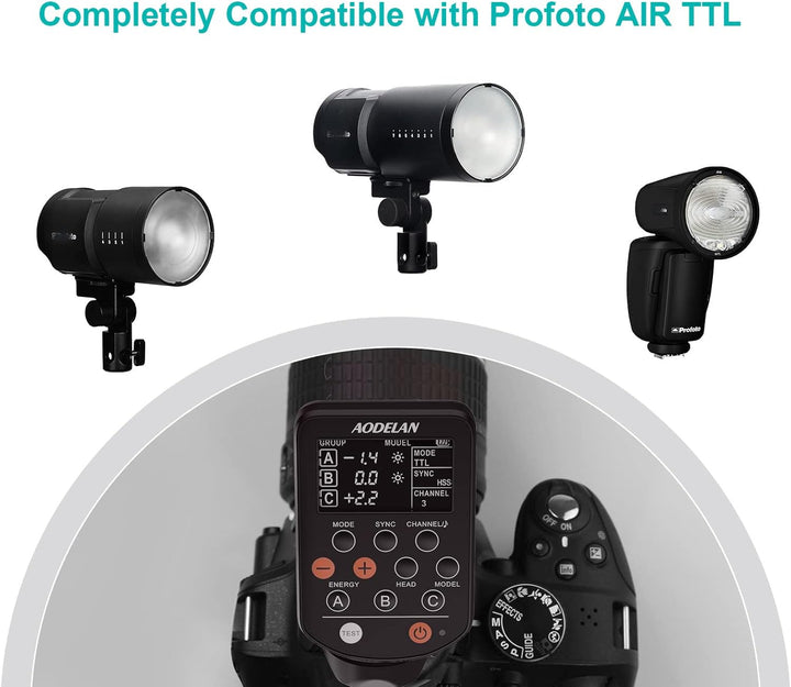 AODELAN TTL kabelloser Blitzauslöser für Canon-Kameras, unterstützt 1/8000s HSS-Funktion, ersetzt Pr