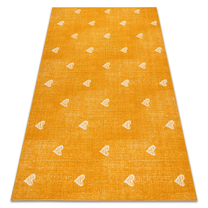 Teppich für Kinder Hearts Jeans, Vintage Herzen - orange 100x150 cm 100x150 cm Hearts Orange, 100x15