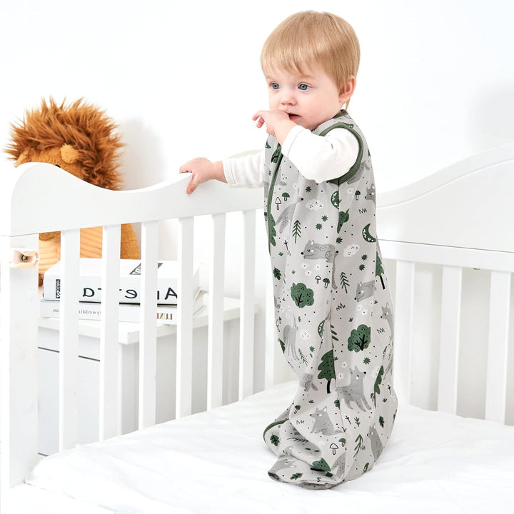 Yoofoss Schlafsack Baby Sommer 0.5 Tog - 3er Pack 78cm/6-12 Monate 100% Baumwolle Sommerschlafsack B