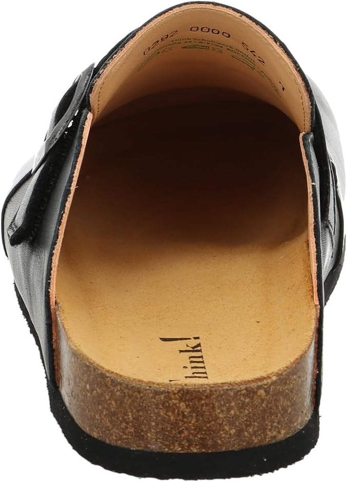 Think! Wolfi Nachhaltige Pantolette Herren Hausschuh 40 EU 0000 Schwarz, 40 EU 0000 Schwarz