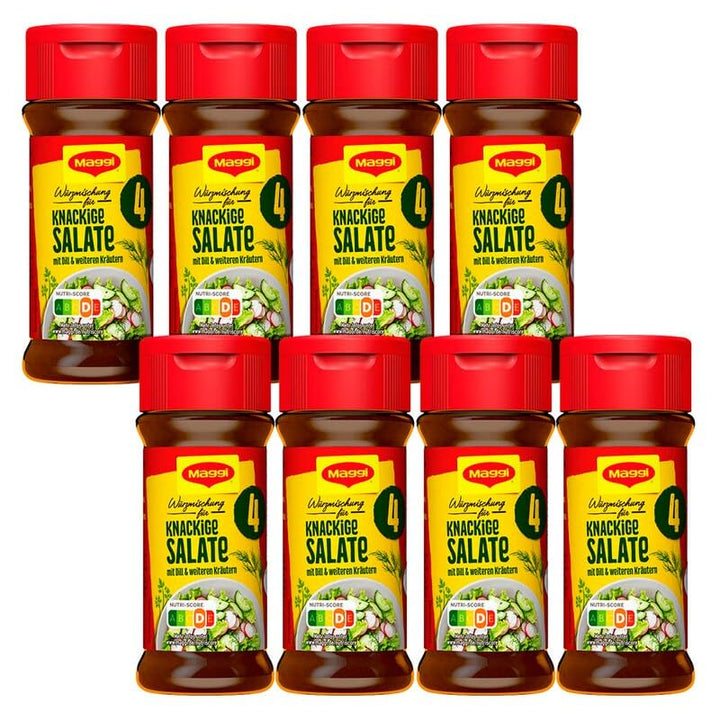 4erPack (4ST x 60G) Maggi Würzmischung Nr. 4 knackige Salate, Nr. 4 knackige Salate