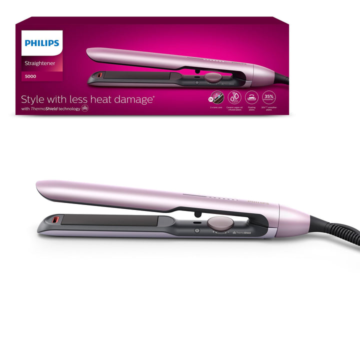 Philips BHS530/00 Glätteisen 5000 2 xions, 35 Prozent SM, Rosa, 11.9 x 3.8 cm, BHS530/00