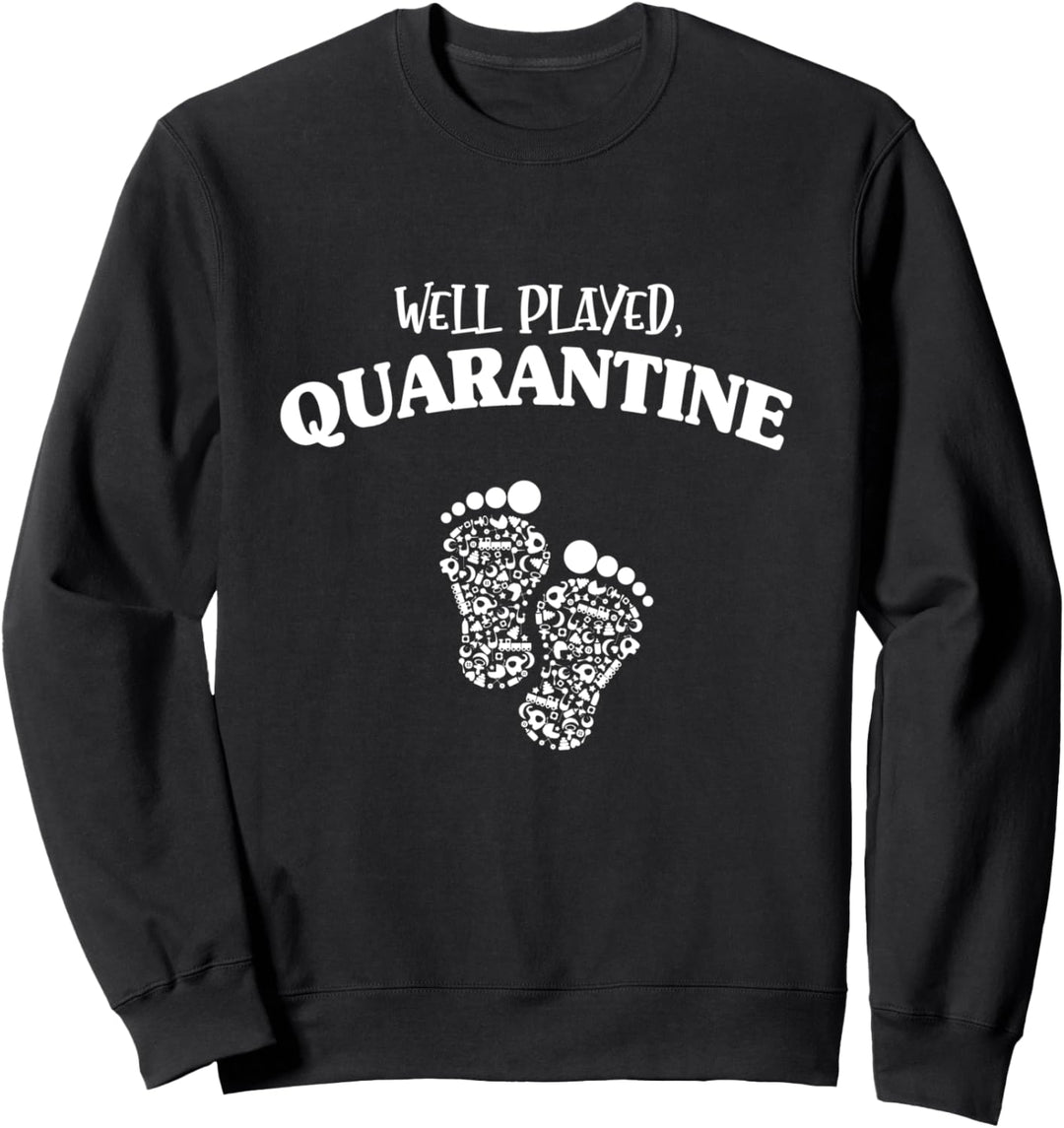 Gut gespielte Quarantäne-Schwangerschaftsankündigung Sweatshirt