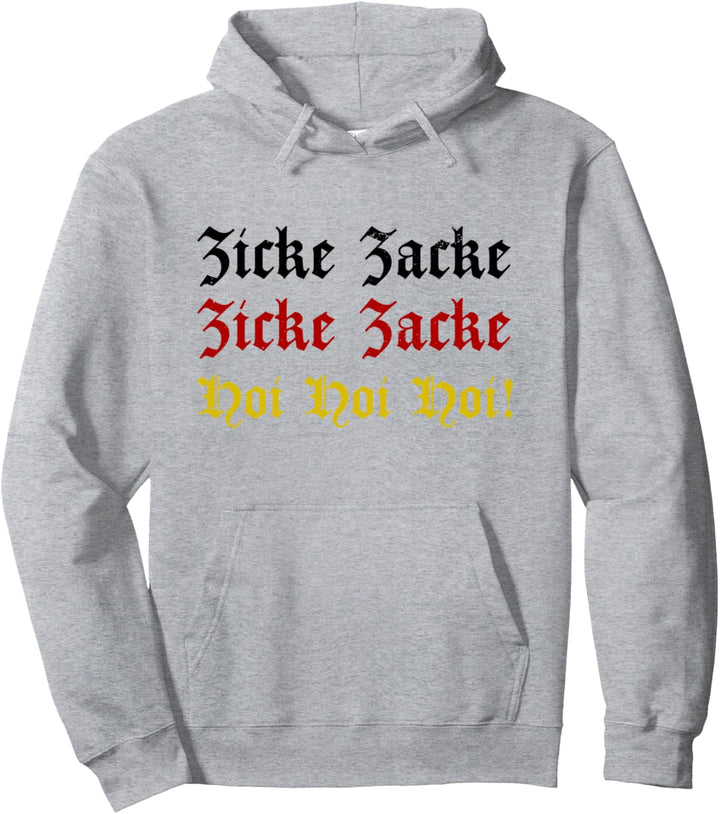 Zicke Zacke Hoi Hoi Hoi Witziges Oktoberfest Deutsche Flagge Bier Pullover Hoodie