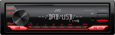 JVC KD-X182DB USB-Autoradio mit DAB+ (USB, AUX-In, 1 x Pre-Out 2,5V, Soundprozessor, 4x50 W, Tastenb