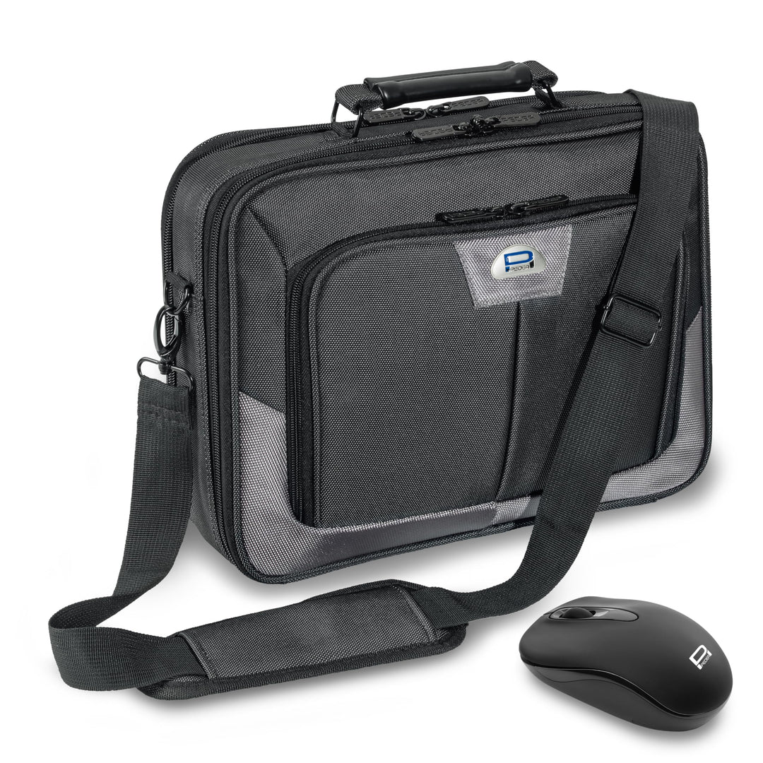 15,6" (39,6cm) Premium grau + schnurlos Maus 15,6 Zoll Tasche mit Maus, 15,6 Zoll Tasche mit Maus