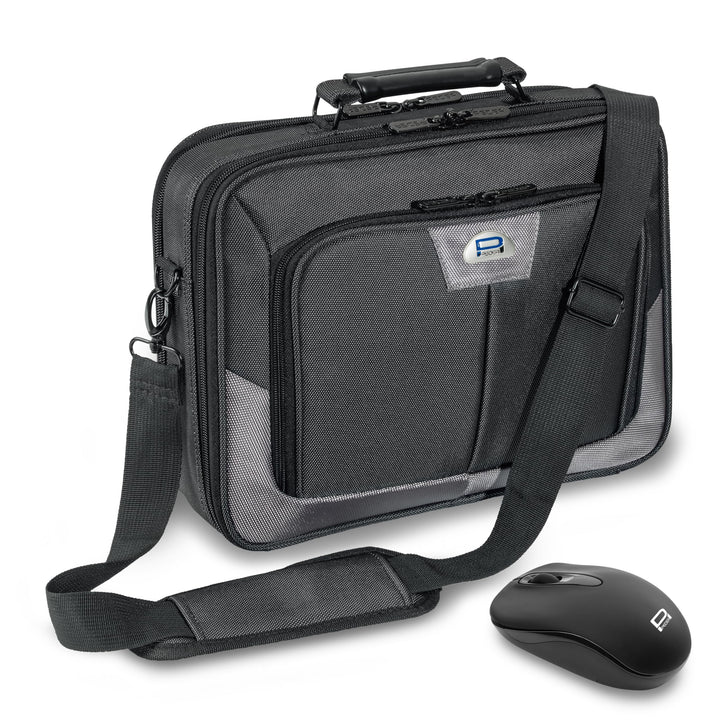 15,6" (39,6cm) Premium grau + schnurlos Maus 15,6 Zoll Tasche mit Maus, 15,6 Zoll Tasche mit Maus