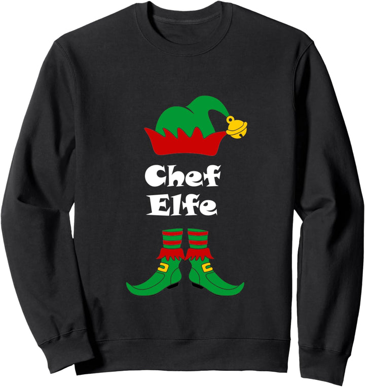 Chef Elfe - Weihnachten Familien Outfit Frauen Damen Männer Sweatshirt