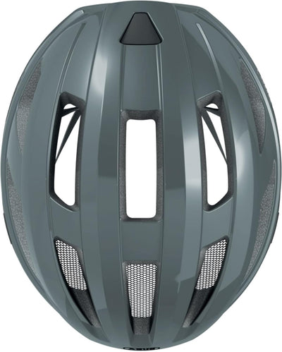 ABUS Rennradhelm Macator - sportiver Fahrradhelm für Einsteiger - auch für Zopfträger/-innen - für D