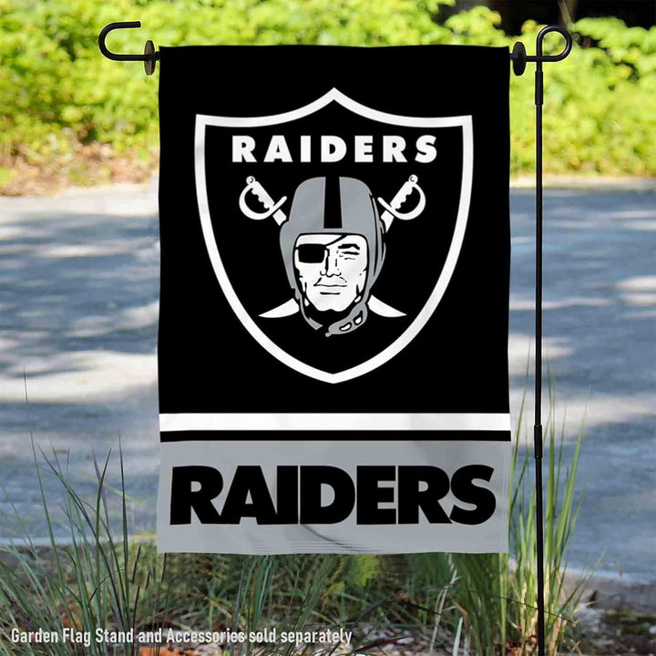 WinCraft Oakland Raiders Double Sided Garden Flag