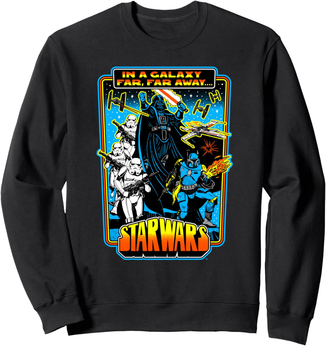 Star Wars In A Galaxy Far, Far Away Classic Poster Sweatshirt