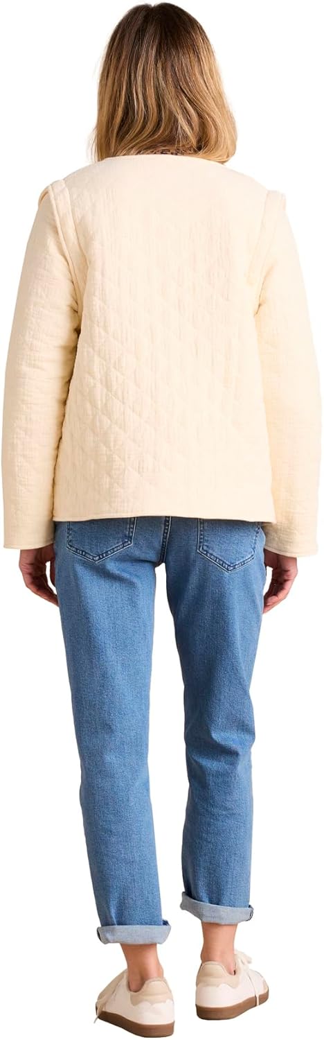 ENVIE DE FRAISE Gesteppte Tragejacke aus Musselin mit Recycling-Polyester & Bio-Baumwolle Blanc 44,