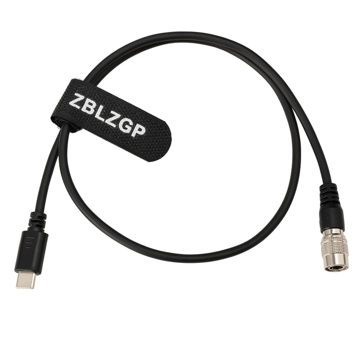 ZBLZGP Typ-C zu Hirose 4 Pin Stecker Stromkabel für Zoom F4 F8 Soundgeräte 633 664
