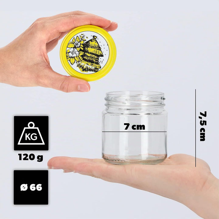 KADAX 10er Set Einmachgläser 200ml TO66, Marmeladengläser Vorratsgläser Mason Jar mit Schraubdeckel,