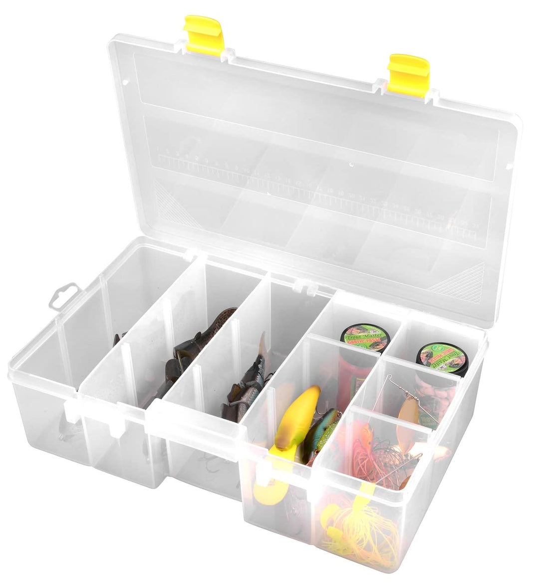 Spro Tackle Box 35,5x23x10cm - Tacklebox für Wobbler & Gummiköder, Köderbox für Swimbaits & Gummifis