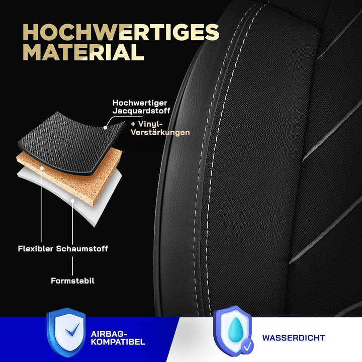 Autositzbezüge Universal 2+1 für FIAT Ducato, Peugeot Boxer, Citroen Jumper (2014-2024) – Vordersitz