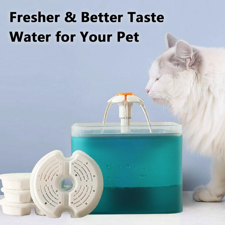 Ersatzfilter für Trinkbrunnen für Katzen und Hunde, PewinGo Das Original Ersatzfilter mit Harz und A