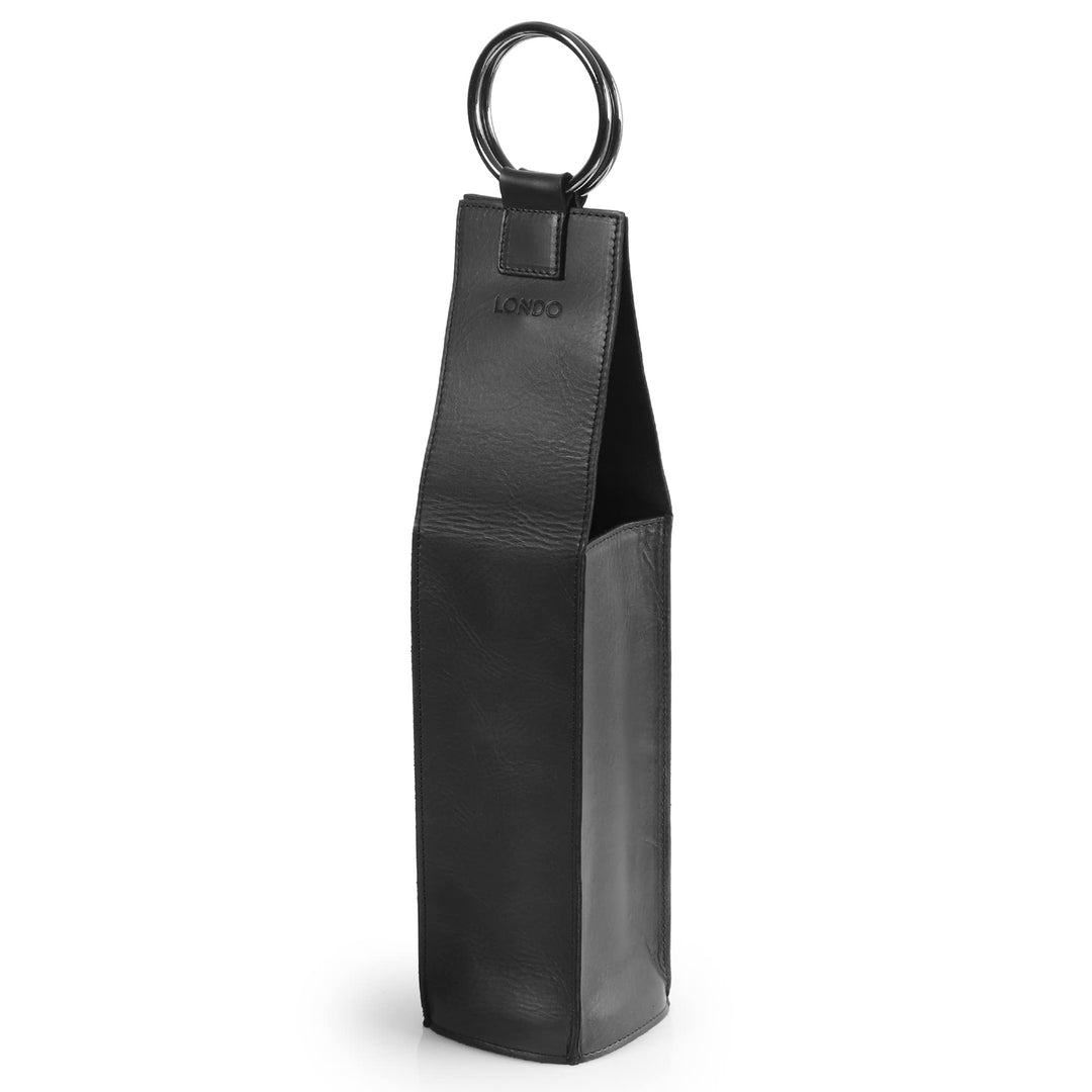 Londo Echtleder Weinflaschenhalter und -Träger, Weinflaschentresor, Weinflaschensafe, Geschenkbox au