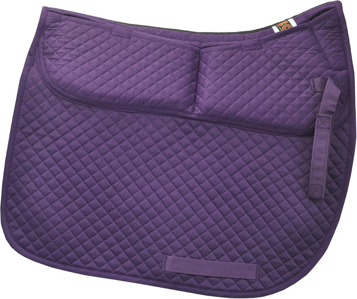 ECP Equine Comfort Products Correction Dressage Saddle Pad with Memory Foam Pockets Violett, Violett