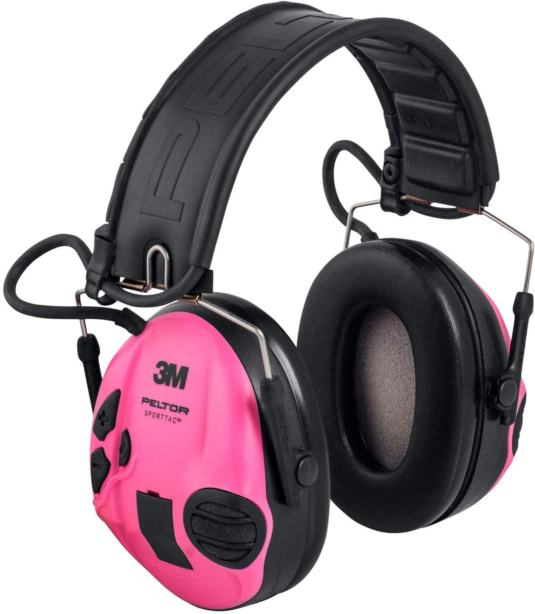 3M Peltor SportTac Gehörschutz pink - Ohrschützer mit aktiver Schalldämmung speziell für Jäger und S