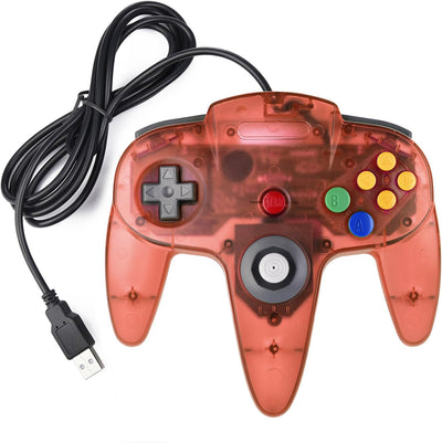 miadore 2X USB N64 64 Controller Plug & Play Joystick Gamepad N64 PC-Controller für Windows PC MAC R