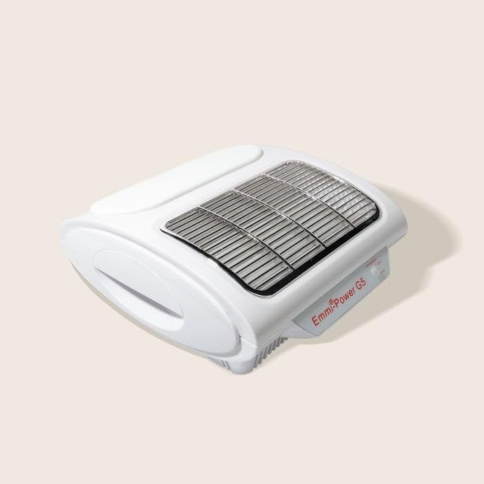 Emmi Nail Power G5 Staubabsaugung Nagelstudio elektrisch – leiser Staubabsauger mit Feinstaubfilter