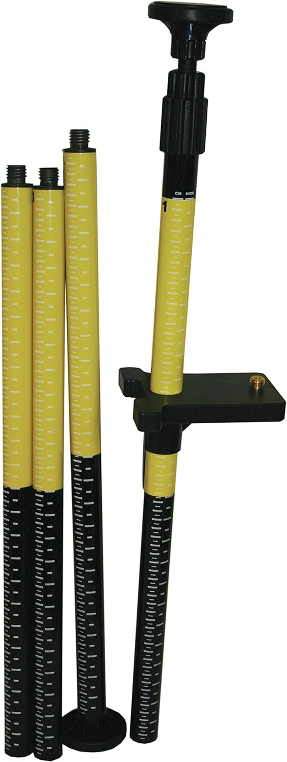 Stanley Teleskopstab (gefedert, robustes Aluminium, 4 Schraubsegmente, 1 Teleskopsegment) 1-77-184