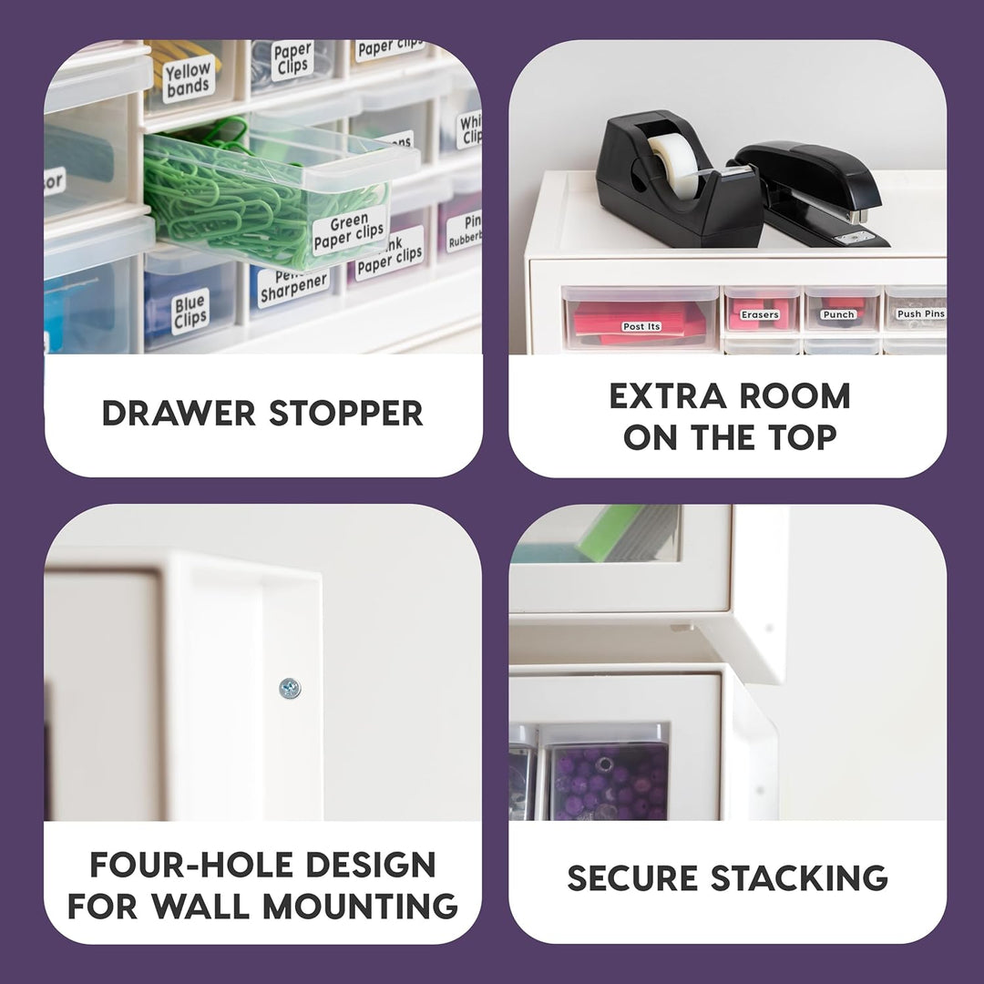 IRIS USA Craft Schrankaufbewahrung, Schrauben-Organizer, Hardware-Aufbewahrungs-Organizer, Schrank m
