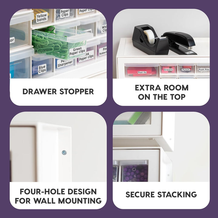 IRIS USA Craft Schrankaufbewahrung, Schrauben-Organizer, Hardware-Aufbewahrungs-Organizer, Schrank m