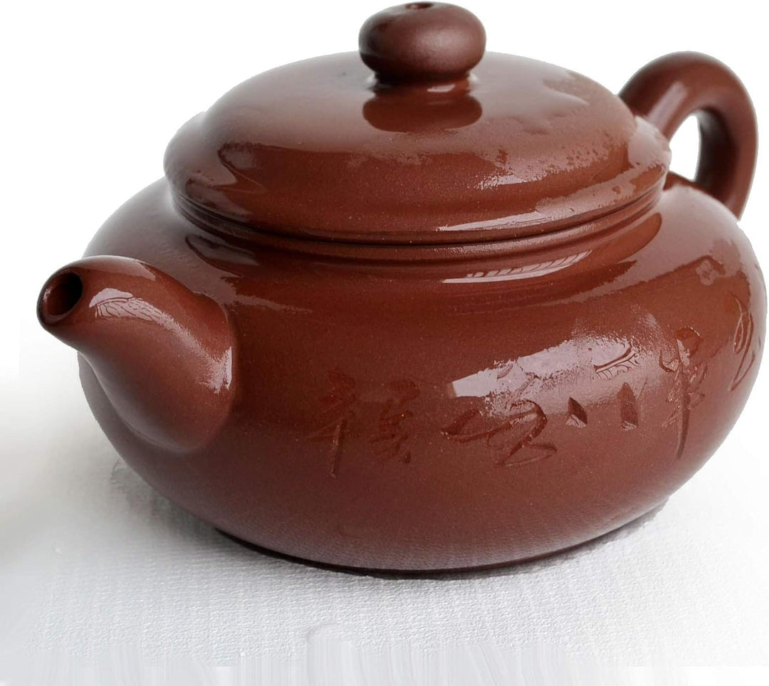 Teekanne, 200 ml, chinesische Yi-Xing-Ton, Zisha-Gongfu-Teekannen, Archaize Fanggu