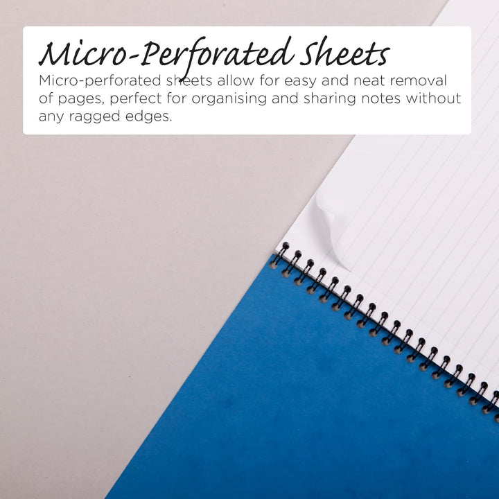 Clairefontaine 4850Z - Packung mit 10 Blöcken Europa Notemaker, Doppelspiralheft DIN A5, 14,8x21 cm,