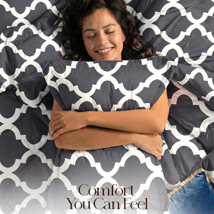 Utopia Bedding Queensize-Bettwäsche-Set (grau) mit 2 Kissenbezügen – Bettwäsche-Sets – Daunen-Altern