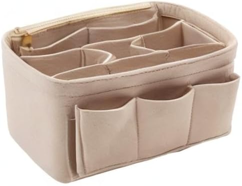 LEXSION Aufbewahrungstasche aus Filz für die Handtasche, passend für Speedy Neverfull, Beige (beige)