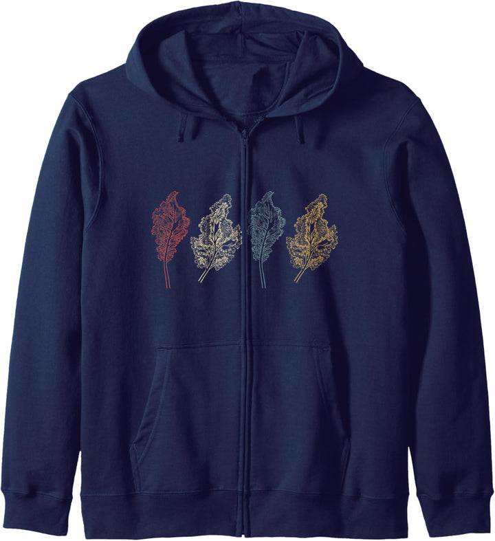 Vintage Grünkohl Geschenk Kapuzenjacke
