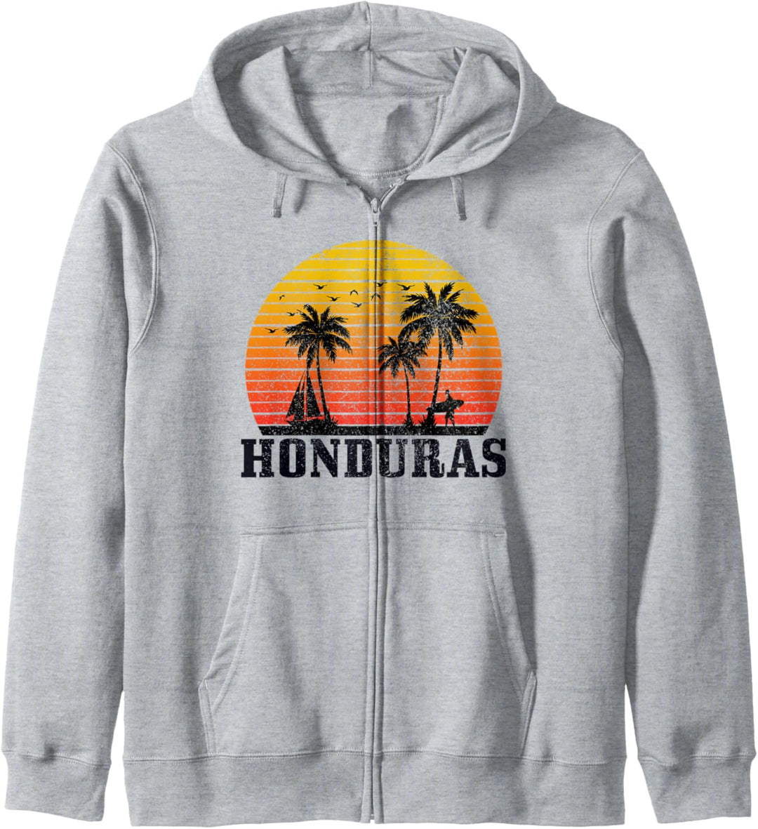 Honduras Surfer Vintage Souvenir Kapuzenjacke