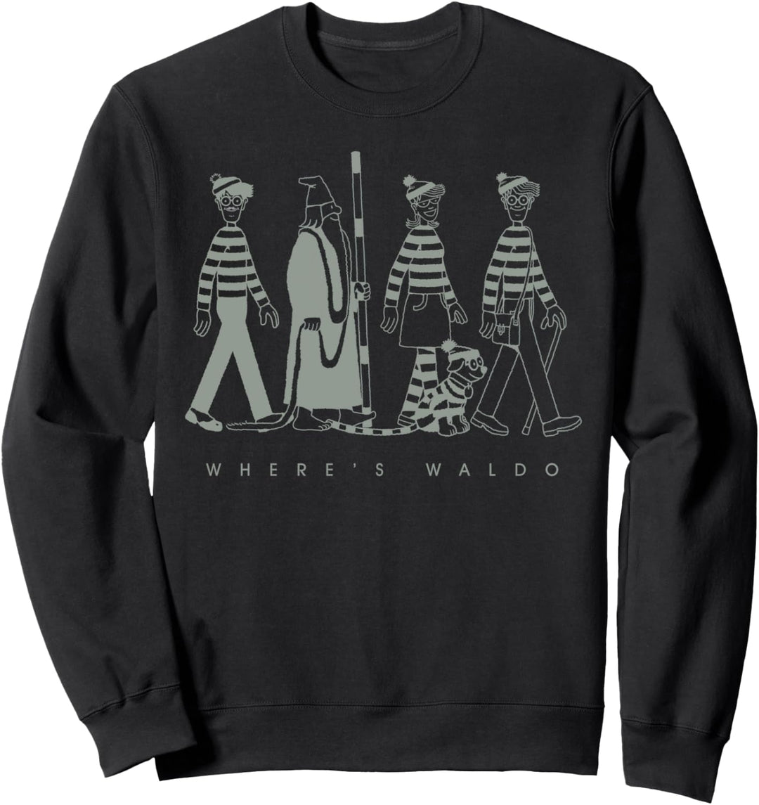 Where's Waldo Group Shot Walking Sweatshirt