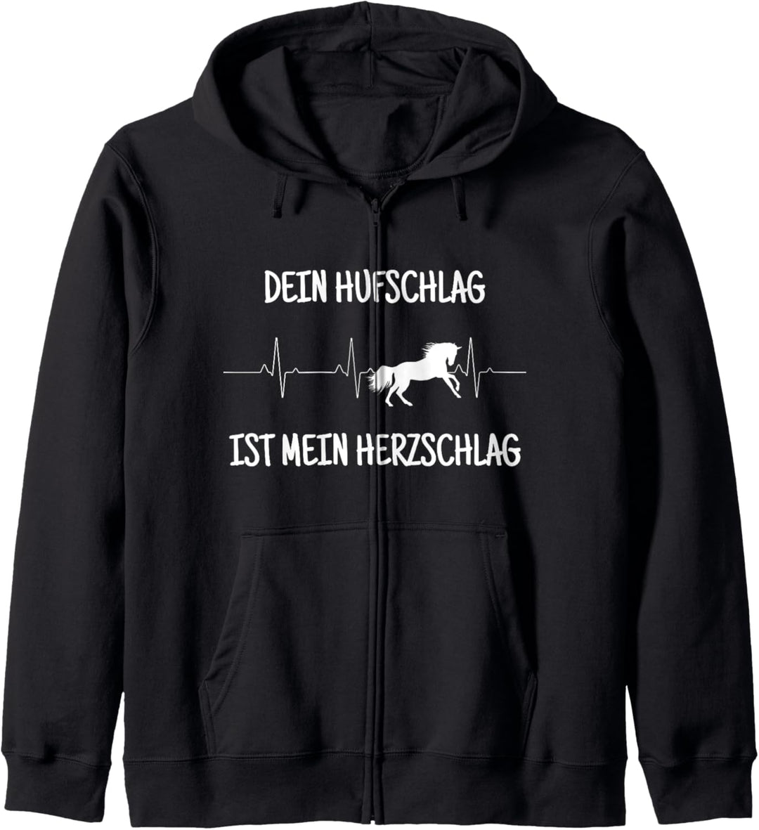 Dein Hufschlag ist mein Herzschlag t-shirt Mädchen Pferd Kapuzenjacke