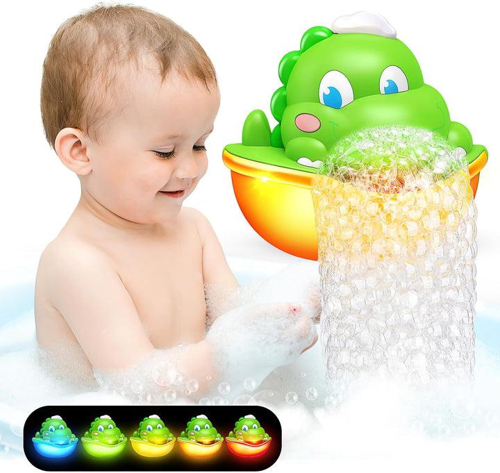 Adeokay Badewannenspielzeug ab 1 2 3 4 Jahre, Spielzeug ab 1 2 3 4 Jahre Schaummaschine Badewanne Le