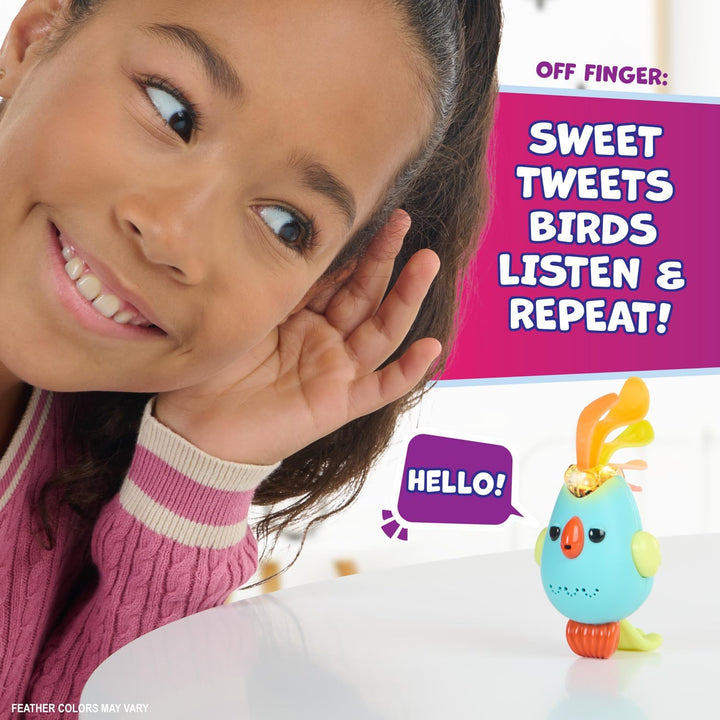 Fingerlings Sweet Tweets Interactive Bird: Lionel, Record & Play Secret Messages, 40+ Sounds & Reakt